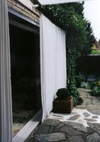 Baustaz Pergola als Sichtschutz