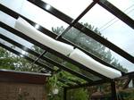 Bausatz Pergola 2 x mit Sonnensegel 270 x 140 wei�