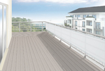 Balkonblende B75 x L300 cm - Farbe anthrazit - textiler Sichtschutz fr Balkon und Terrasse #13
