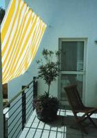 Bausatz Pergola ohne Montagewinkel zwischen 2 Wnden gespannt