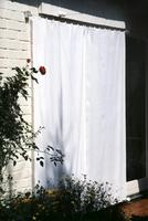 Sonnensegel 270 x 140 cm - Farbe uni wei mit 20x Laufhaken (Gleiter) #17