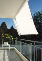 Sonnensegel 270 x 140 cm - Farbe uni hell elfenbein - unsere Top-Farbe - fr Sonnenschutz auf Balkon, Terrasse oder Pergola #9