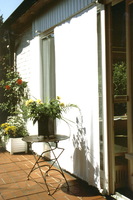 Sonnensegel 270 x 140 cm - Farbe uni hell elfenbein - unsere Top-Farbe - fr Sonnenschutz auf Balkon, Terrasse oder Pergola #10
