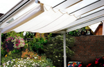 Sonnensegel 270 x 140 cm - Farbe uni hell elfenbein - unsere Top-Farbe - fr Sonnenschutz auf Balkon, Terrasse oder Pergola #11