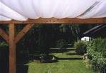 Sonnensegel 270 x 140 cm - Farbe uni hell elfenbein - unsere Top-Farbe - fr Sonnenschutz auf Balkon, Terrasse oder Pergola #16