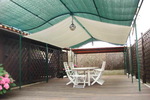 Sonnensegel 330 x 200 cm - Farbe uni hell elfenbein mit 26x Speziallaufhaken fr die Seilspanntechnik System Peddy Shield #7